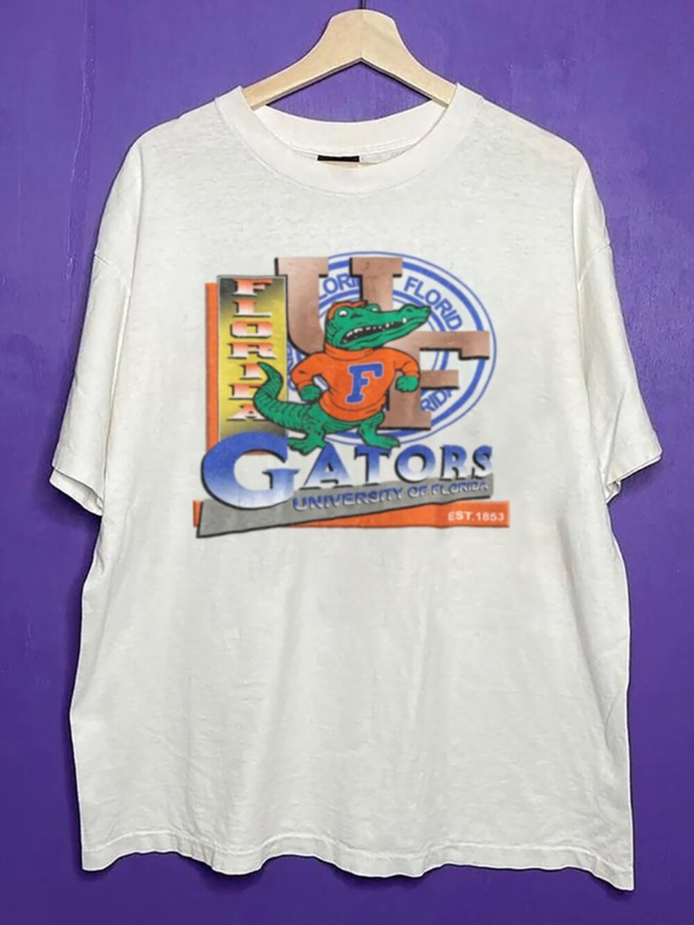 Vintage NCAA University of Florida Gators Logo Shirt, Florida Gators Football